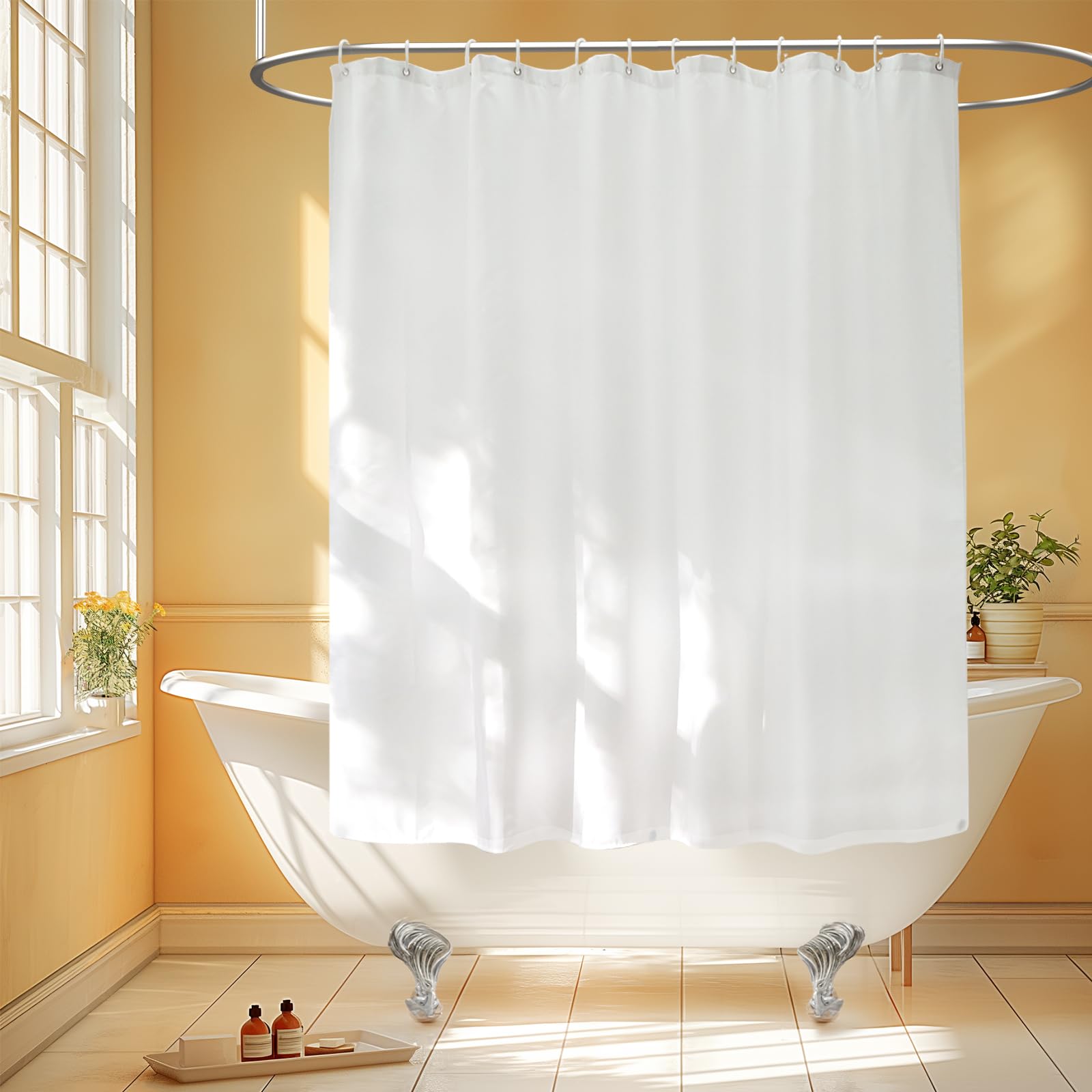 Seenus 72 x 60 inch Short Fabric Shower Curtain Liner - bathroom accessories | Mubboo
