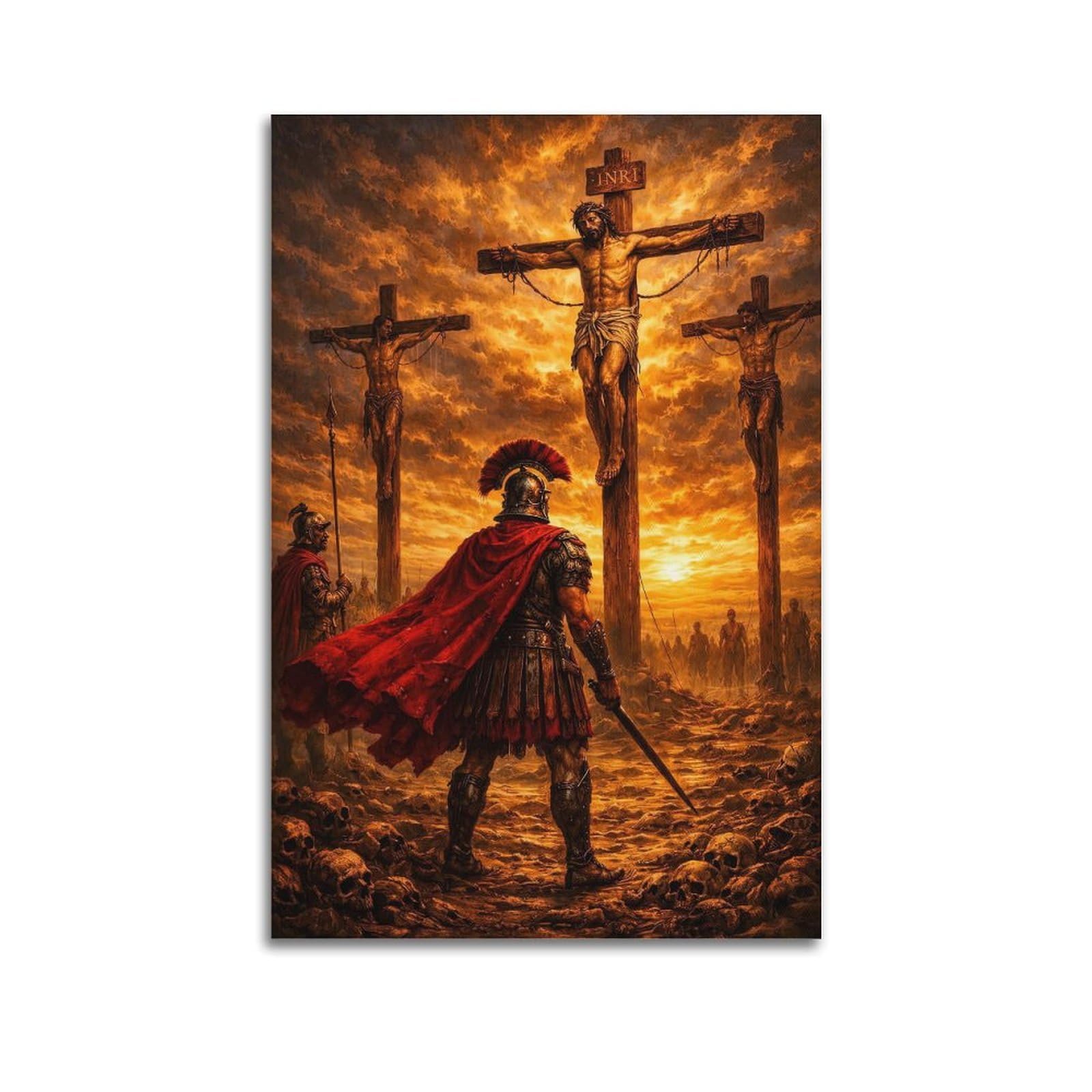 ESTE Christianity Jesus Roman Soldiers Sacrifice Redemption Poster Decorative Painting Canvas Modern Art Picture 24x36inch(60x90cm)