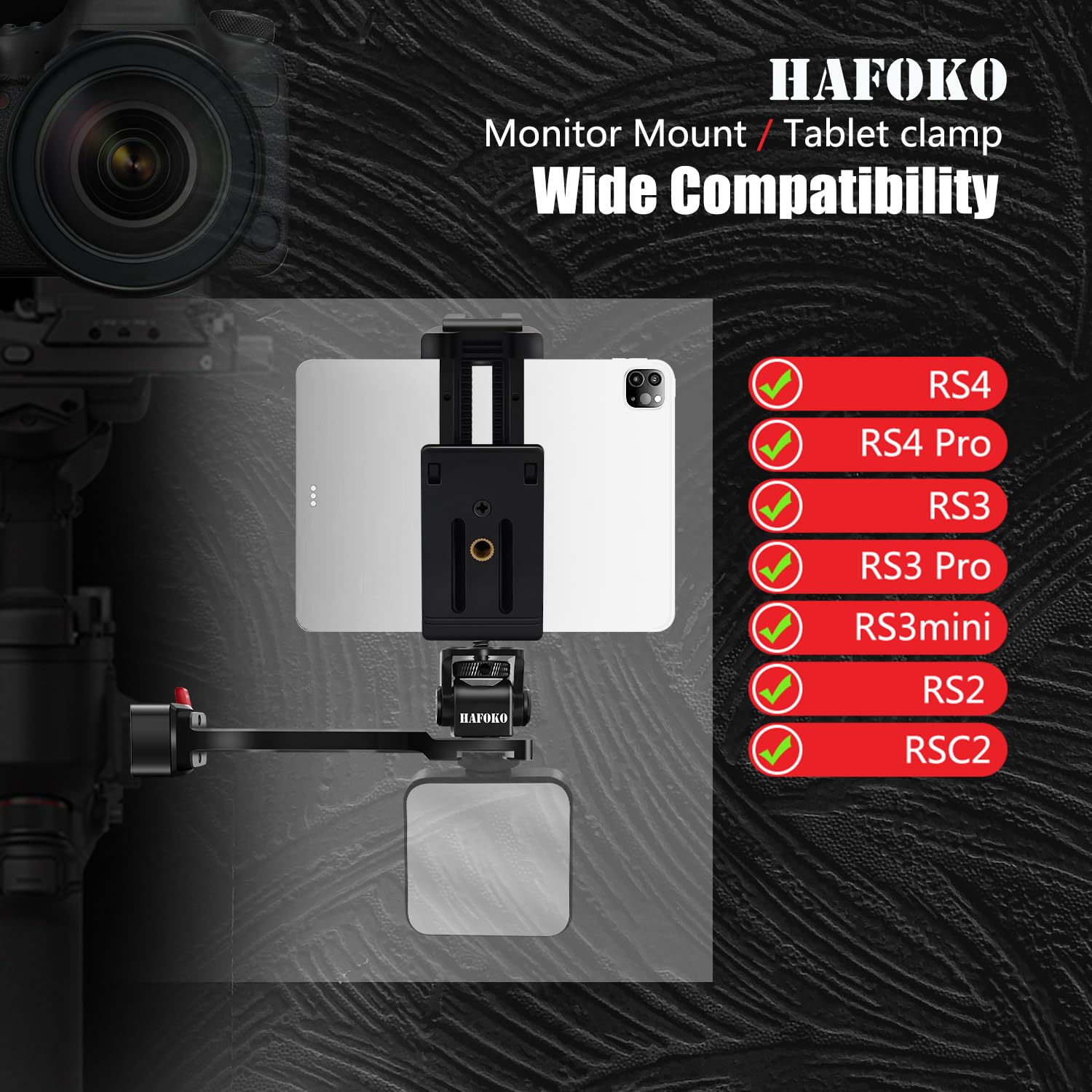 RS4 Telefono Titolare RS3 Monitor Monta Estensione Maniglia w Compressa Monta Telefono Adattatore Compatibile per DJI RS4/RS4 PRO/Ronin S3/RS3 PRO/RS3 Mini/Ronin RS2/RSC2 Gimbal Stabilizzatore