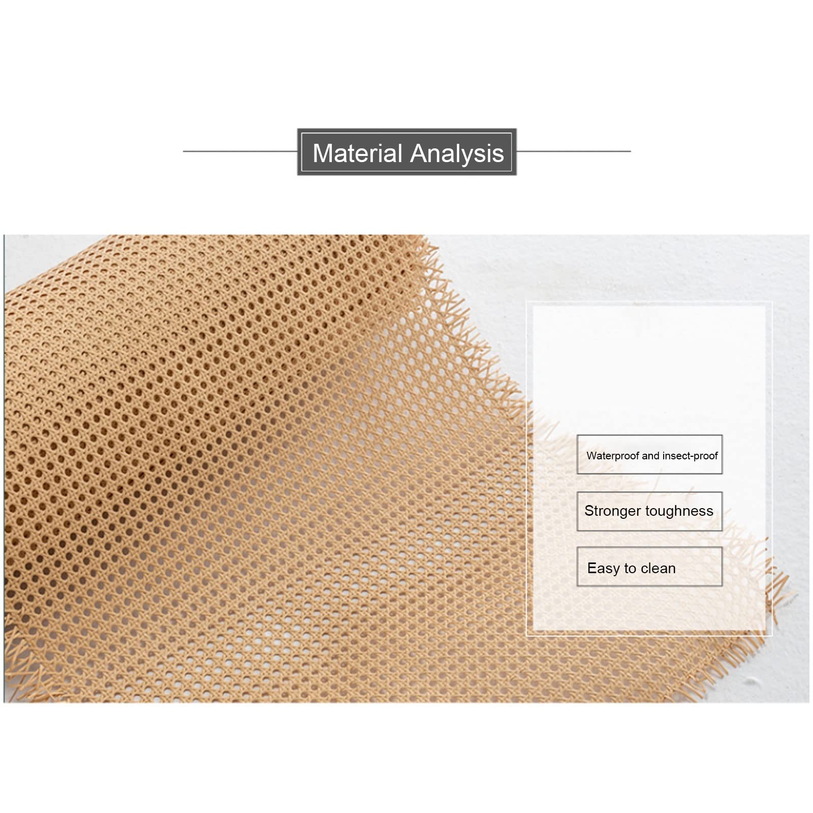 Fettuccia In Rattan Naturale 60 Cm - Per Riparazione Sedie, Caning, Progetti Fai Da Te E Decorazioni - Foto 8