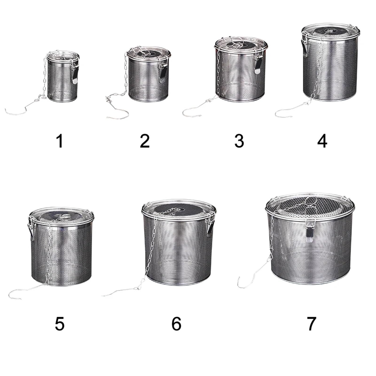 Mehlsieb Filtern Lebensmittelsieb Feinmaschiges Küchenwerkzeug Hot Pot Gewürzbeutel Edelstahl Home Schlackentrennung Sole,Mehlsieb(10cm)