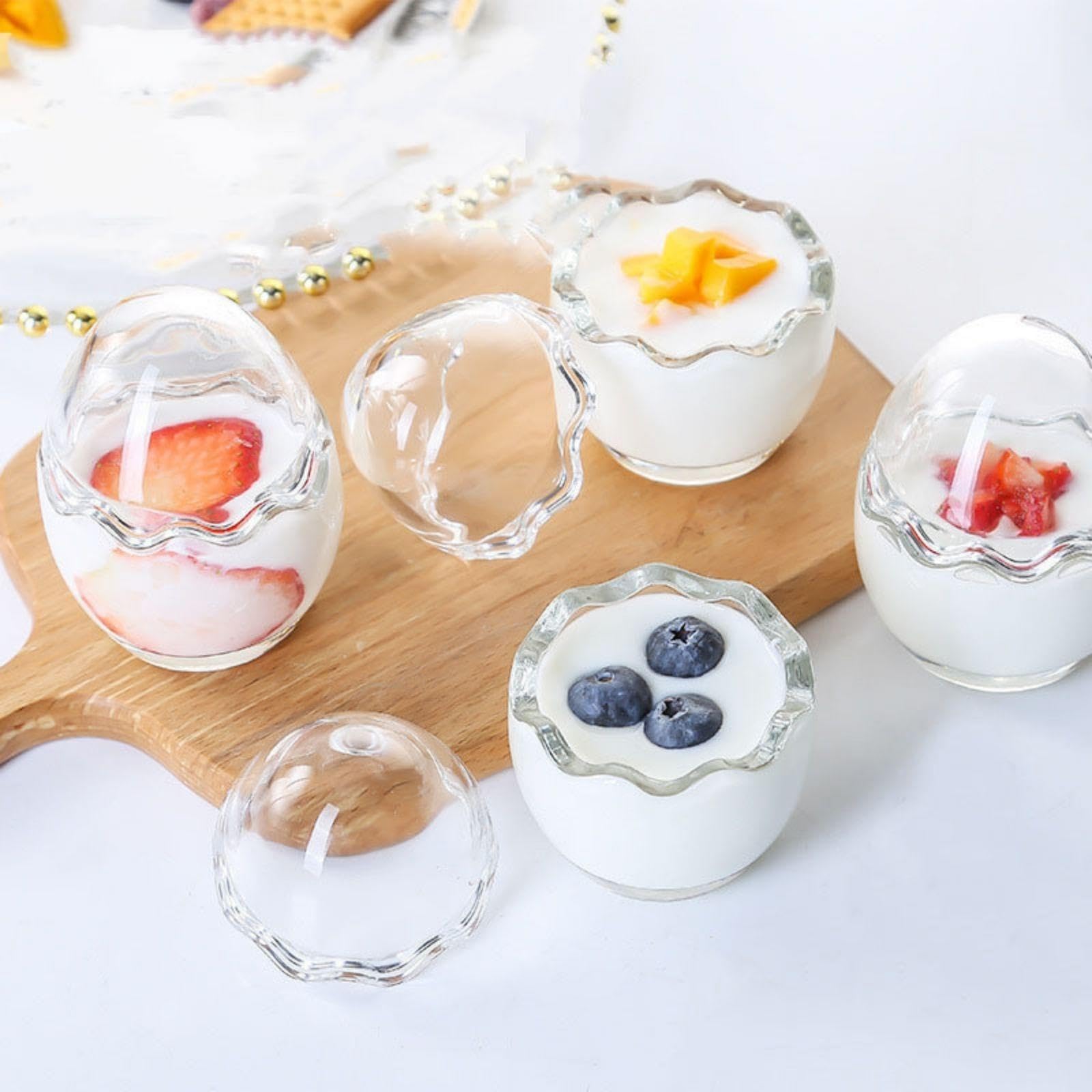 Amazon｜プリンカップ デザートカップ 耐熱ガラス 蓋付きおしゃれ