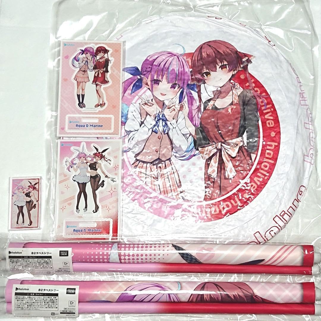 ホロライブ モーリーオンライン 宝鐘マリン 湊あくあ 集合絵フルセット ホロライブ モーリーオンライン 宝鐘マリン 湊あくあ 集合絵フル