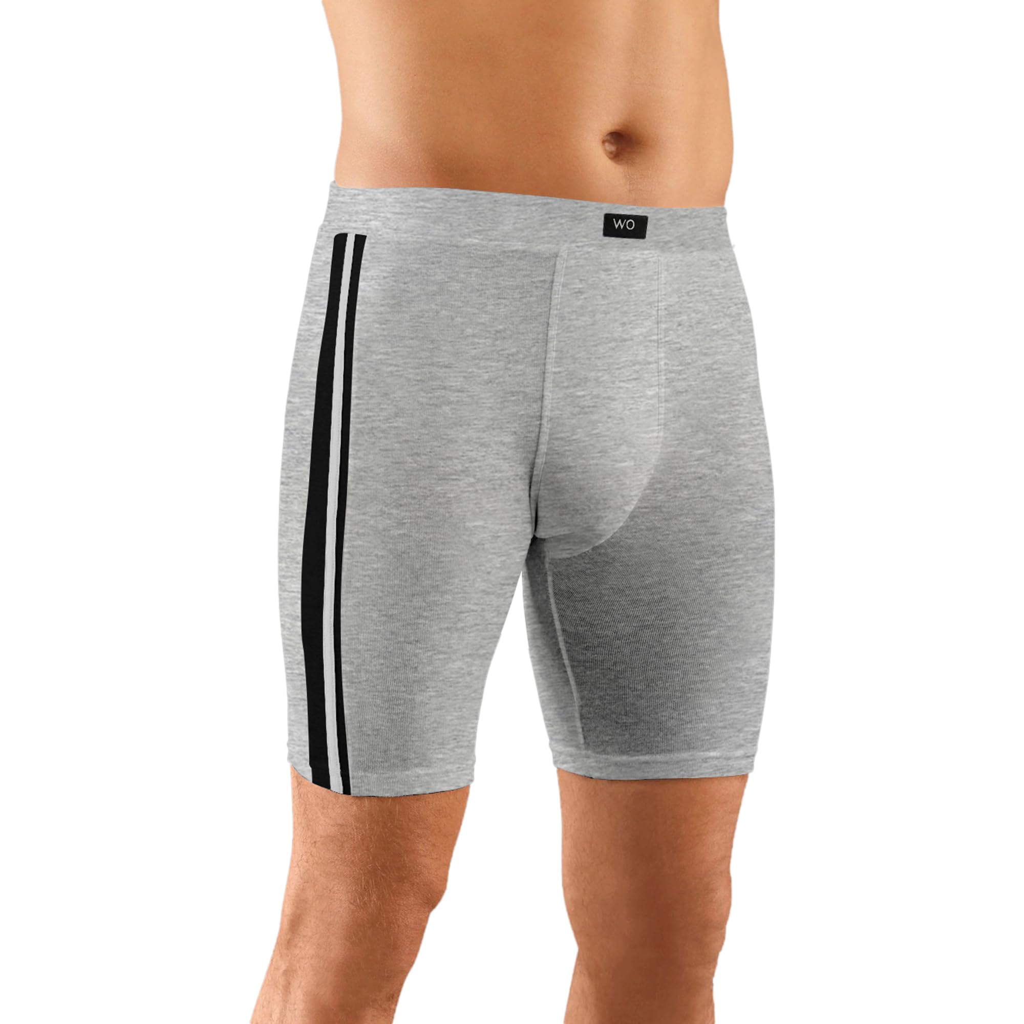 Long Underwear for Men Cotton Long Leg Boxer Briefs for Man Trunks Breathable Innerwear Men's Underwear for Gym Workout Anti Chafing Long Trunks for Man-picture-38