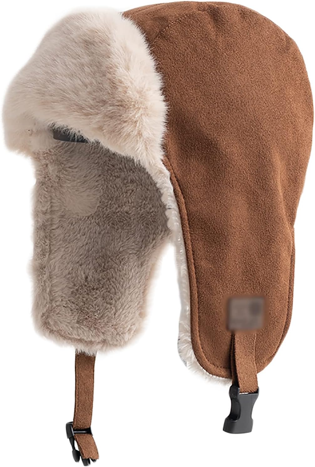 Unisex Bomber Hat Russian Ushanka Trooper Trapper Hat with Ear Flaps and Chin Straps Winter