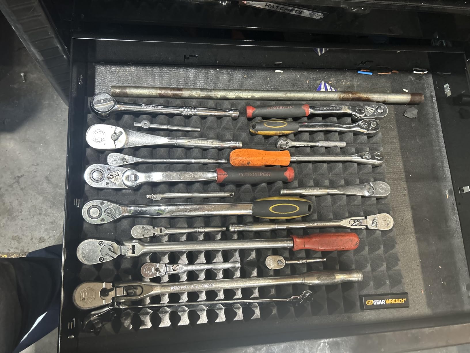 Tool Organizer Husky Tool Box Gearwrench 4 Pc Trap Mat Universal