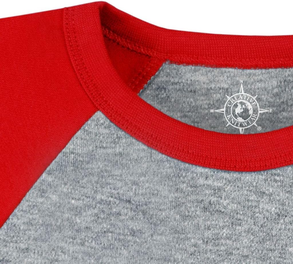 College Baby NCAA Infant and Toddler Baseball Shirt Raglan 3/4 Length Sleeve - Image 2