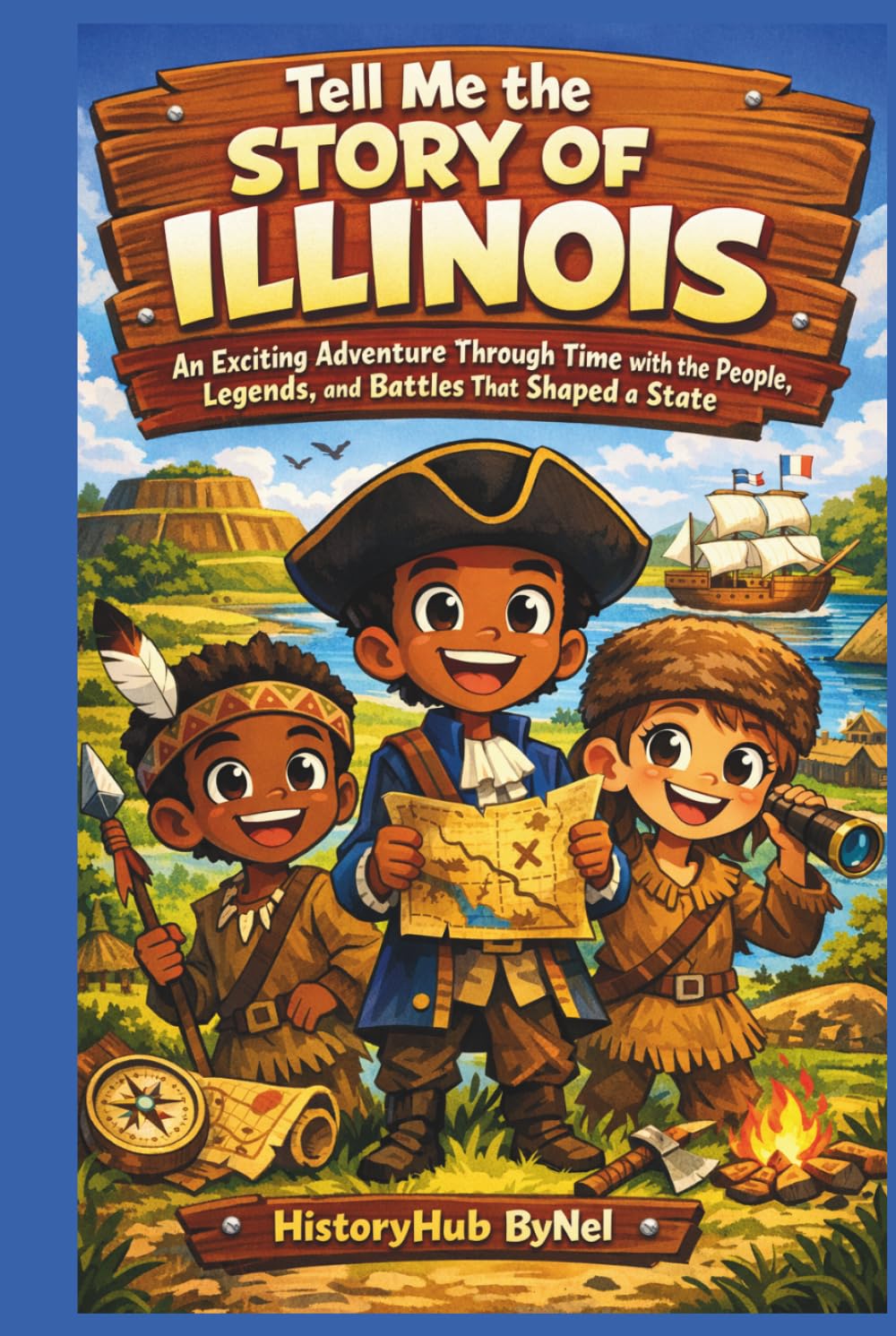 Tell Me the STORY OF ILLINOIS: A Fun History Book for Curious Kids!: An Exciting Adventure Through Time with the People, Legends, and Battles That ... (Collection of State Histories of the USA)