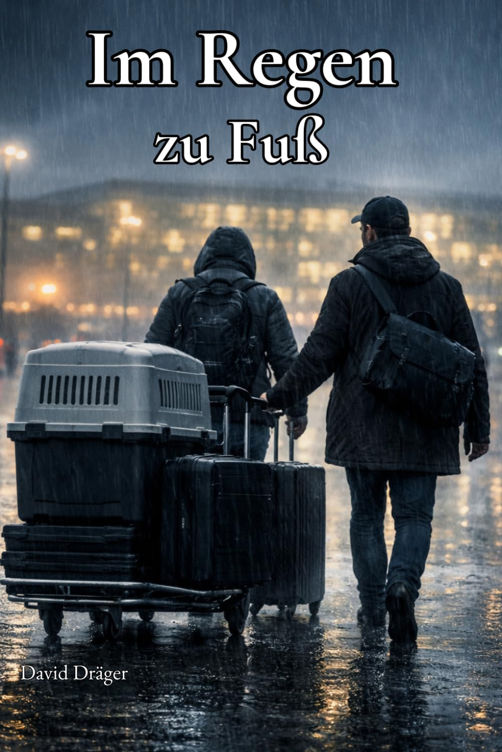 Im Regen zu Fuß