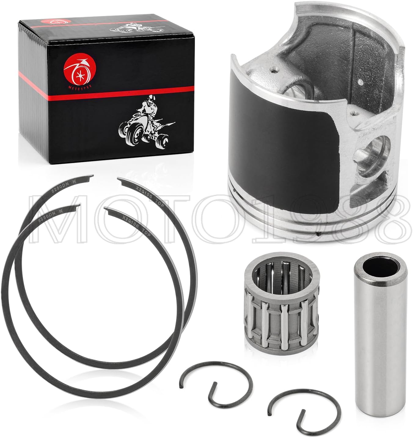 Top End Piston & Ring W/Gasket Kit Oversize 0.5mm 53mm For Kawasaki KX100 1995-2013