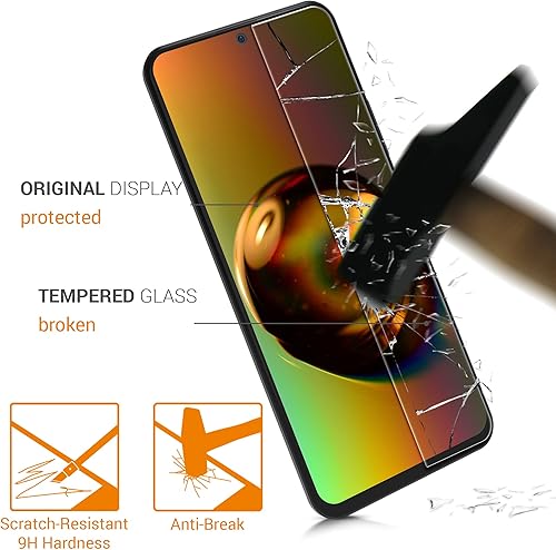 Miniatura 3 de kwmobile 2 protectores de pantalla de vidrio templado, películas transparentes antihuellas compatibles con Xiaomi Redmi Note 11 Pro 5G  Note 11 Pro