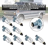 Vista 4 de 8 inyectores de combustible aptos para Ford E-250 Econoline Club Wagon 7.5L V8, E-350 Econoline 7.5L V8, E-350 Econoline Club Wagon 7.5L V8