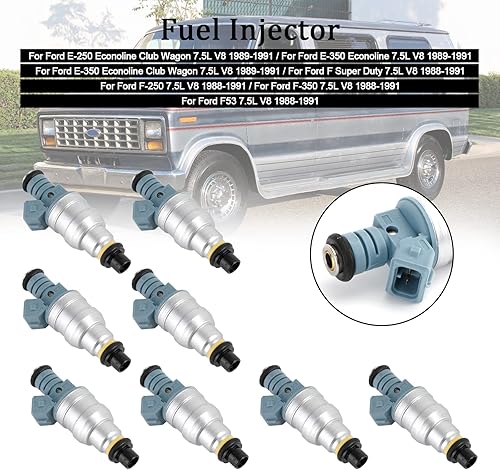 Miniatura 4 de Frezon 8 inyectores de combustible aptos para Ford E-250 Econoline Club Wagon 7.5L V8, E-350 Econoline 7.5L V8, E-350 Econoline Club Wagon 7.5L V8