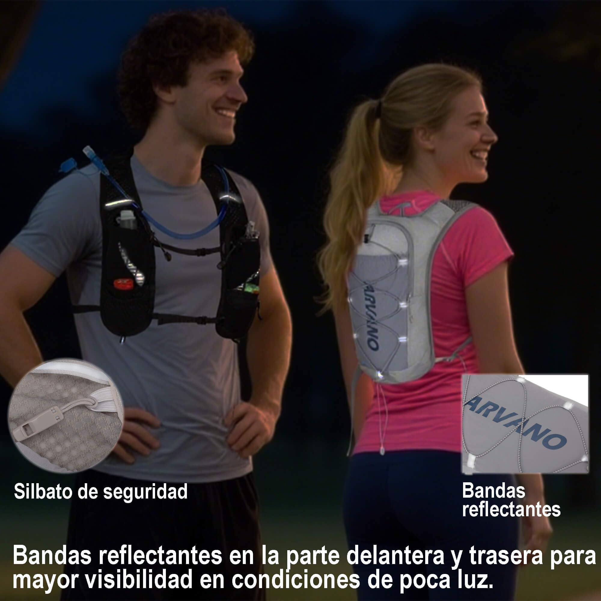Chaleco de Hidratación para Trail Running Mochila Correr con Bolsa de Agua de 1.5L, Ligera y Transpirable 5L Mochila de hidratación para Maratón Ciclismo
