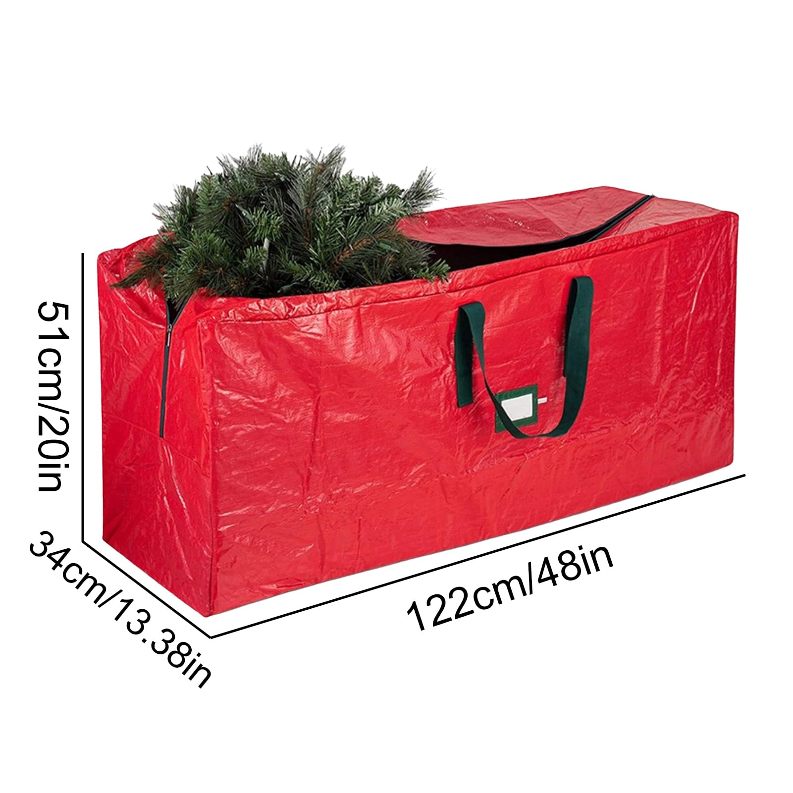 Kerstboomtas, waterdichte 600D Oxford-hoes met ritssluiting en