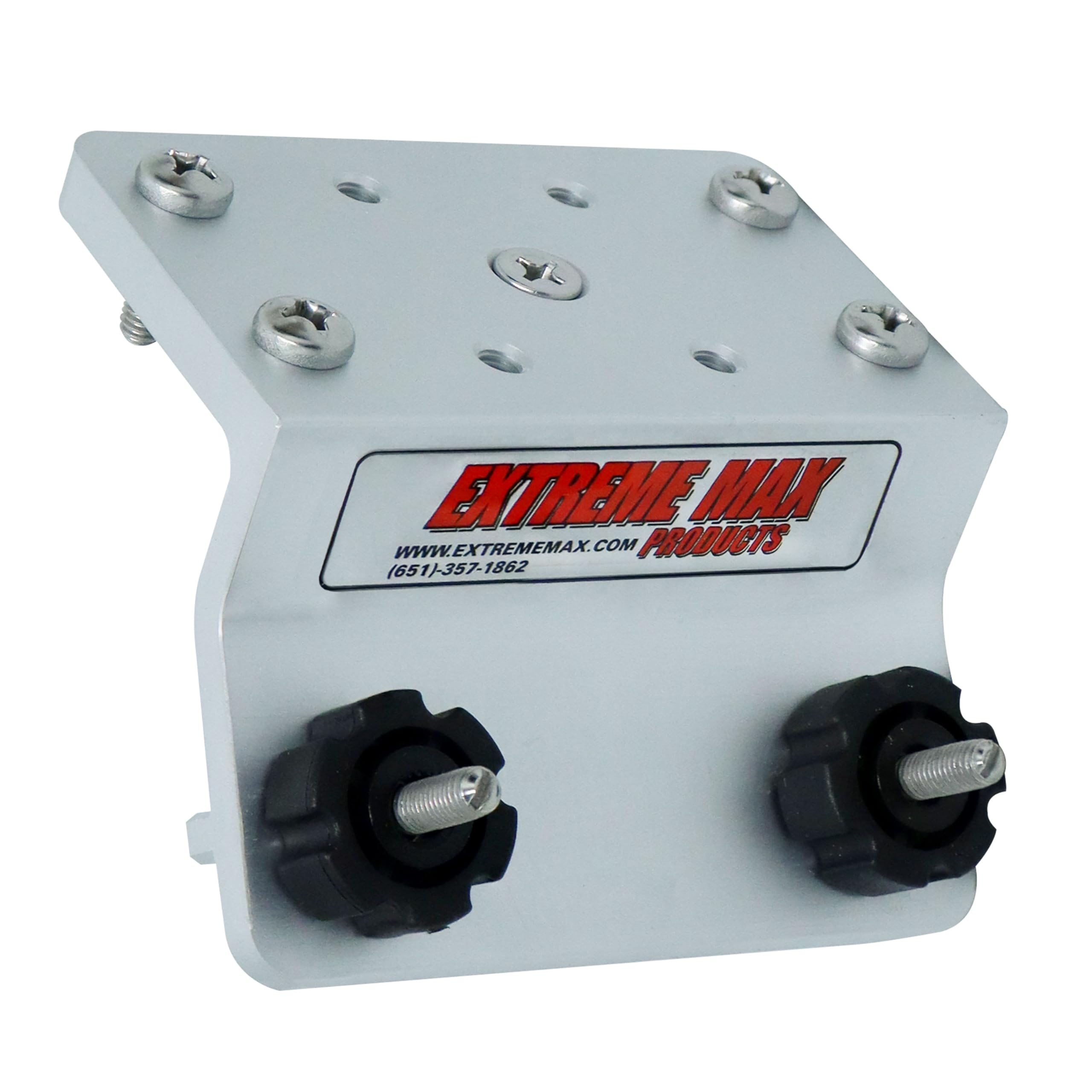 Extreme Max 3005.4161 Deluxe 45° Aluminum Slider Base for Lund Sport Track Systems - Includes Pre-Drilled Mounting Holes and Mounting Hardware
