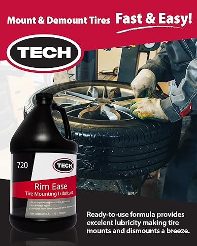 Miniatura 2 de Rim Ease - Makes Mounting and Demounting Tires Fast and Easy, Petroleum and Silicone Free Formula Provides Excellent Lubricity, 1-Gallon