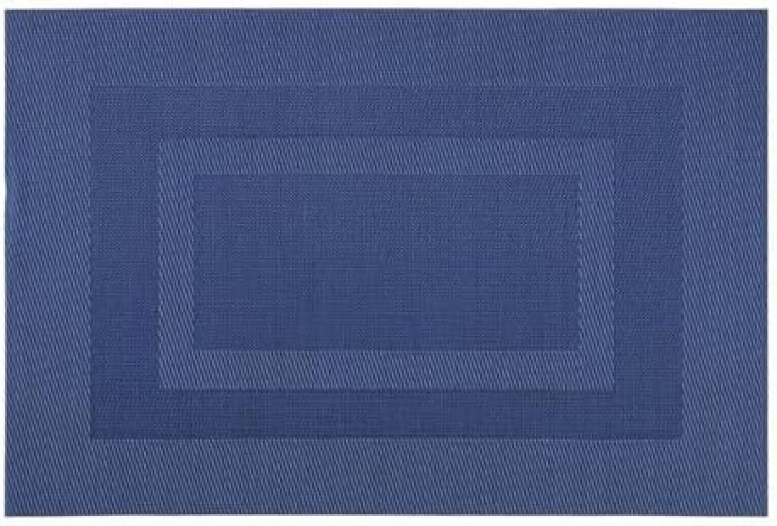 Set de table pour salle à manger bleu tressé idéal pour vos repas de famille | Pack de 4