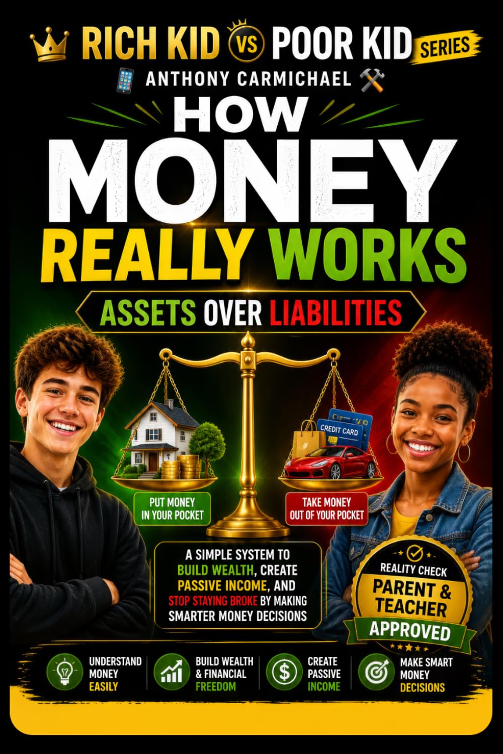 Assets Over Liabilities: How to Build Wealth, Create Passive Income, and Stop Staying Broke by Making Smarter Money Decisions: A Simple Step-by-Step ... from Scratch (The Rich Kid Academy Series)