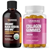 Organic Black Seed Oil Liquid + Collagen Gummies Bundle