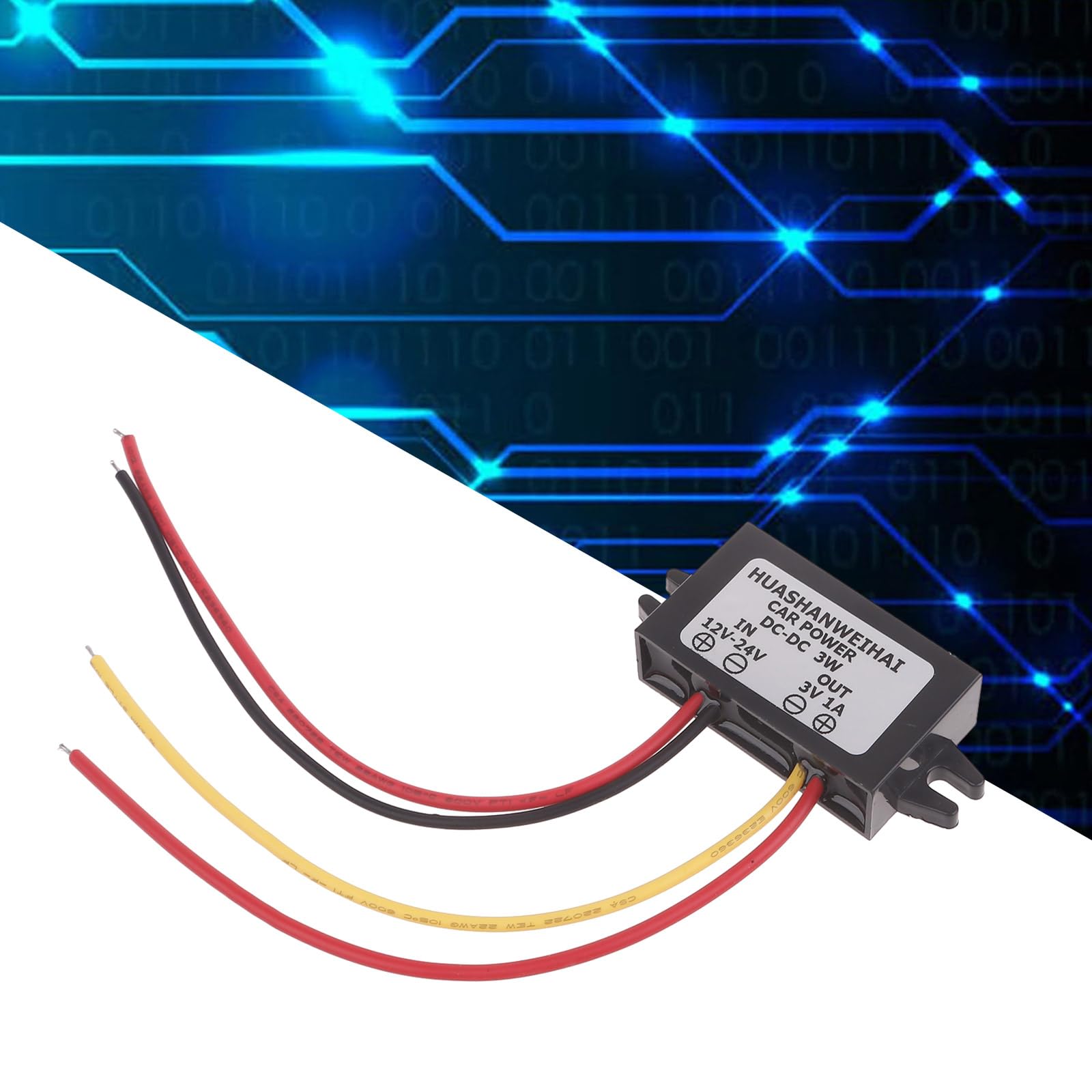 kobeIeen DC12-24V to 3V1A Step-Down Power Supply Module Efficient Power Adapter Convert from 12V-24V to 3V for Toy Radio