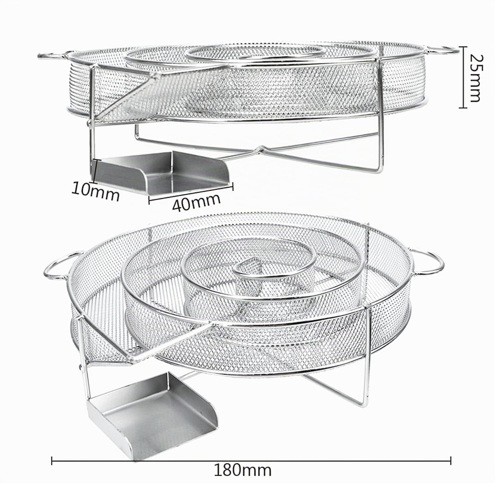 Generatore di affumicatura a freddo, in acciaio inox, con manico, generatore di fumo freddo per affumicatore, generatore di fumo per barbecue