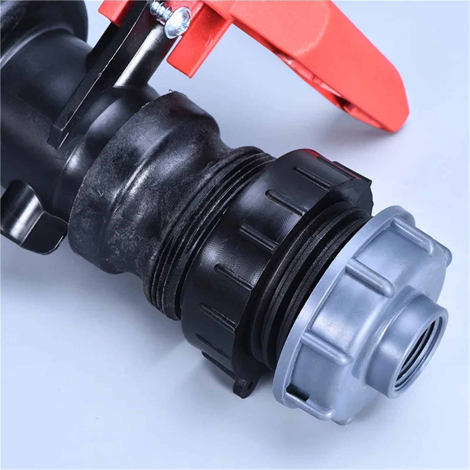 Pogrubione plastikowe złączki do zbiorników IBC 63 mm drobne zęby do 60 mm gruby gwint do złącza wody ogrodowej (60 mm-60 mm)
