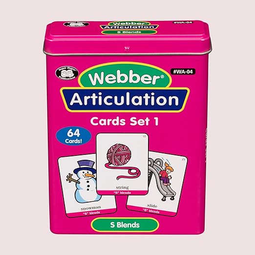 Super Duper Publications | Webber® Articulation Cards - S Blends | Speech Therapy - Articulation Flashcards | Educational Learning Resource for Children