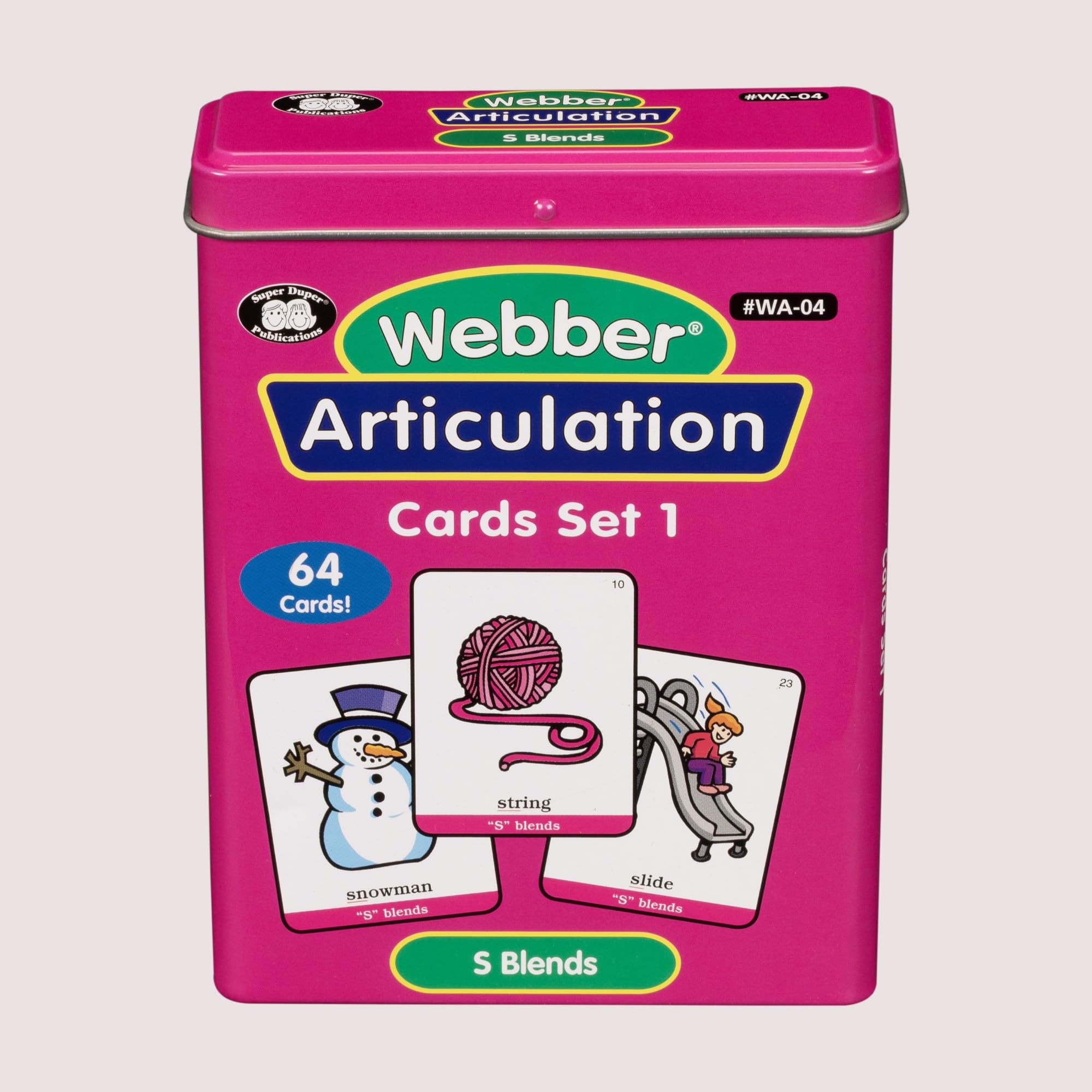 Super Duper Publications | Webber® Articulation Cards - S Blends | Speech Therapy - Articulation Flashcards | Educational Learning Resource for Children