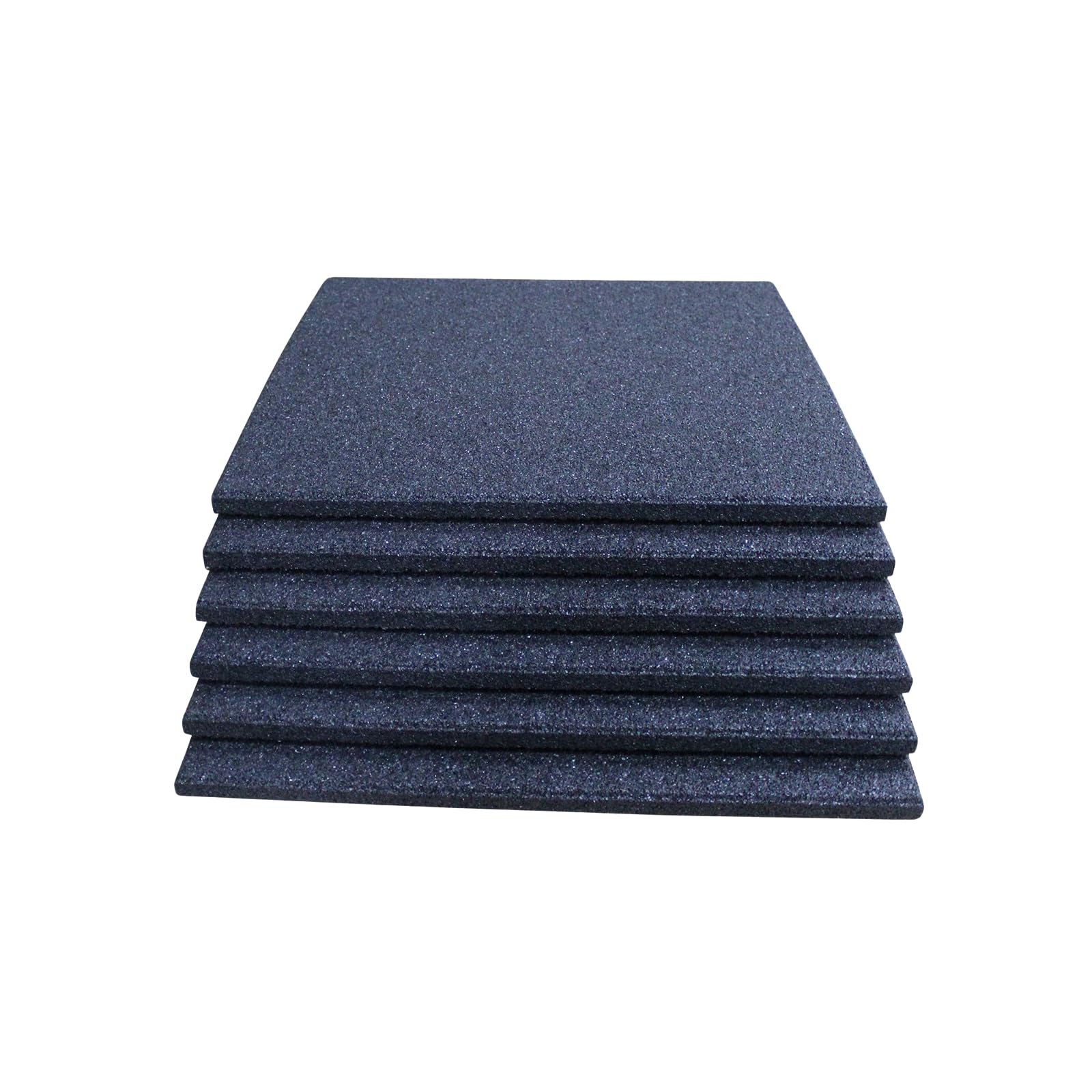 6x Spielplatzmatte Fallschutzmatten Gummiplatten Gummimatten Schaukel Schwarz 50x50x2,5cm