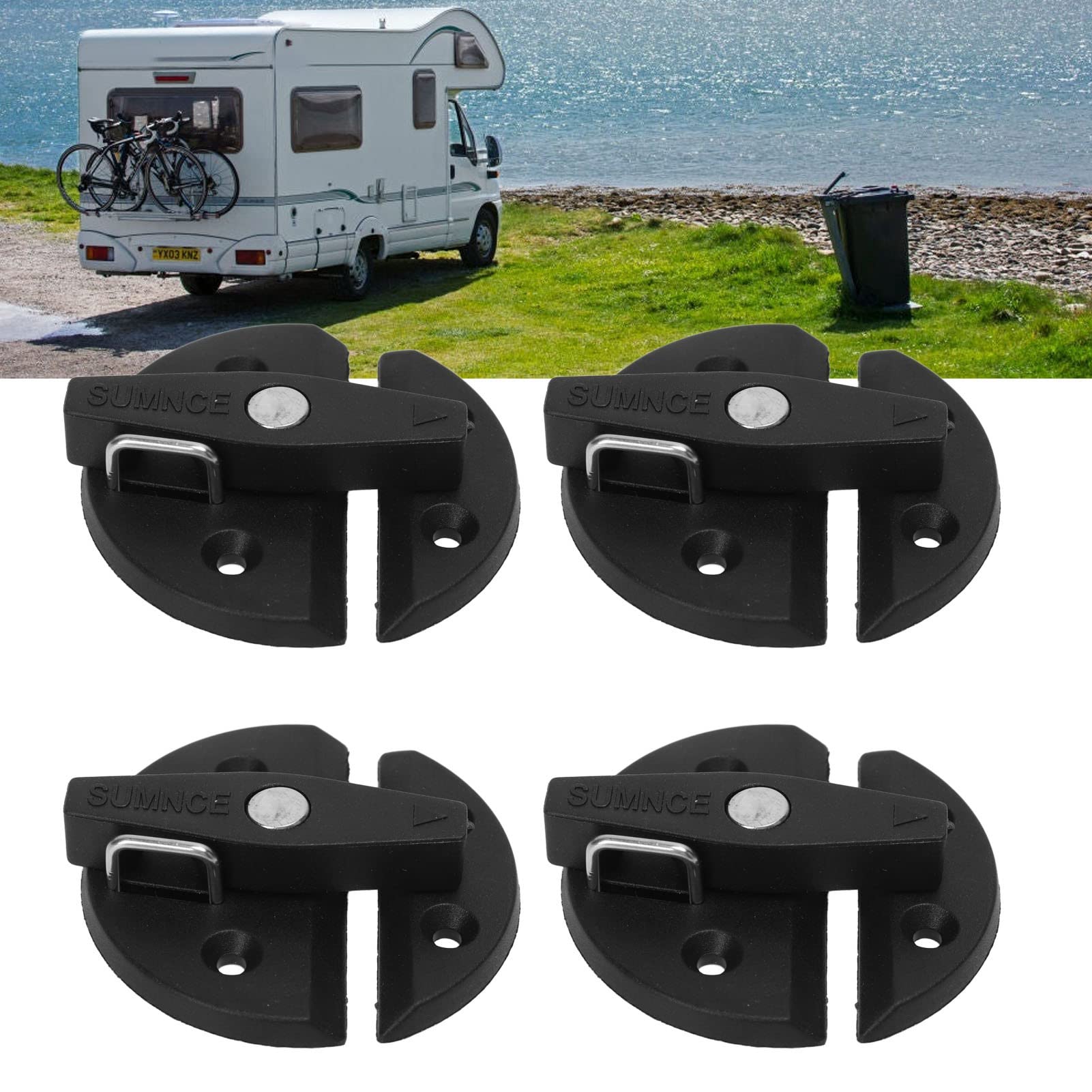 Verrou De Porte De Placard En Verre, En Alliage De Zinc, Double Porte Avec Clés Pour Meubles