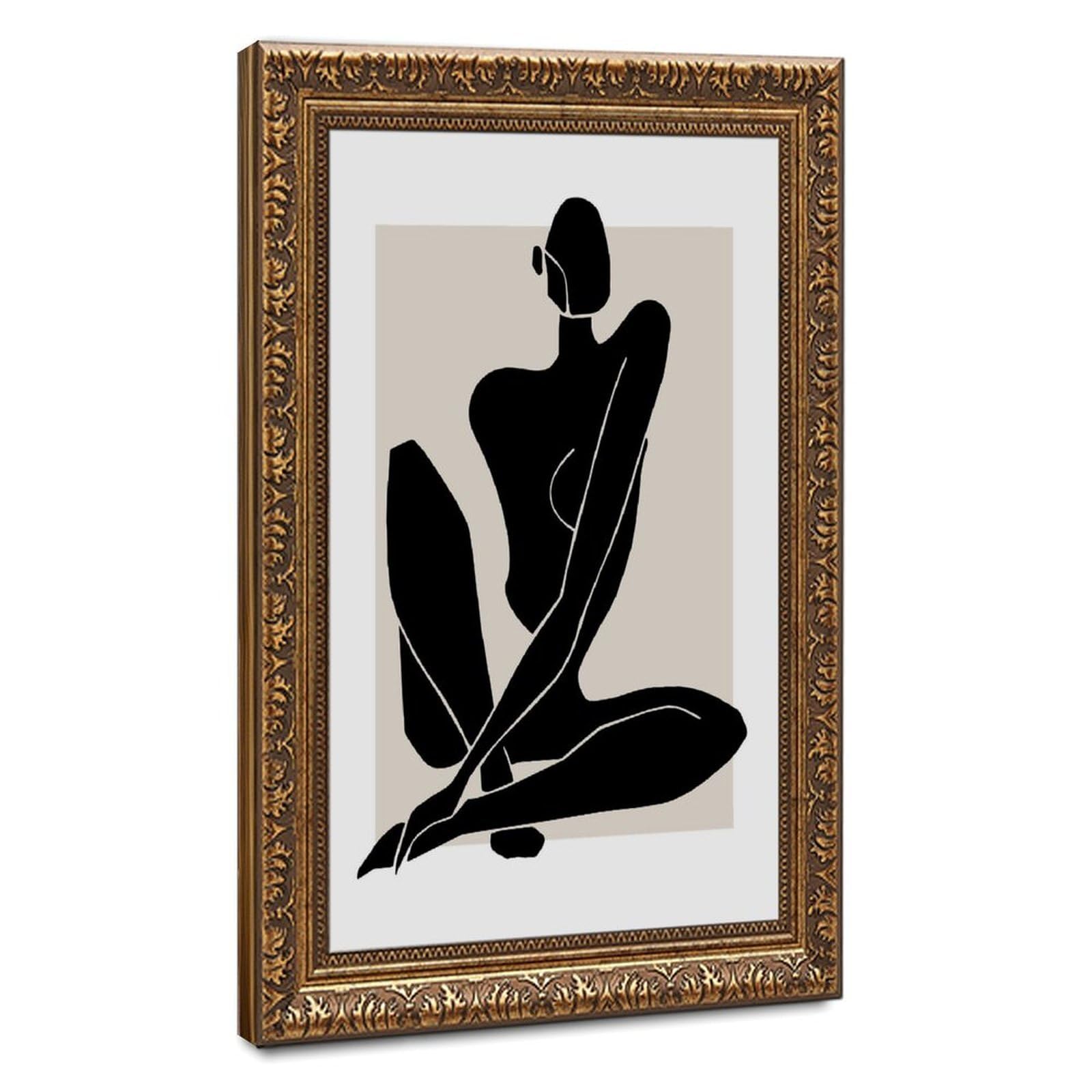 Bareronor Boho Woman Canvas Poster Bedroom Decor Landscape Office Room Decor Gift 16" L X 24" W