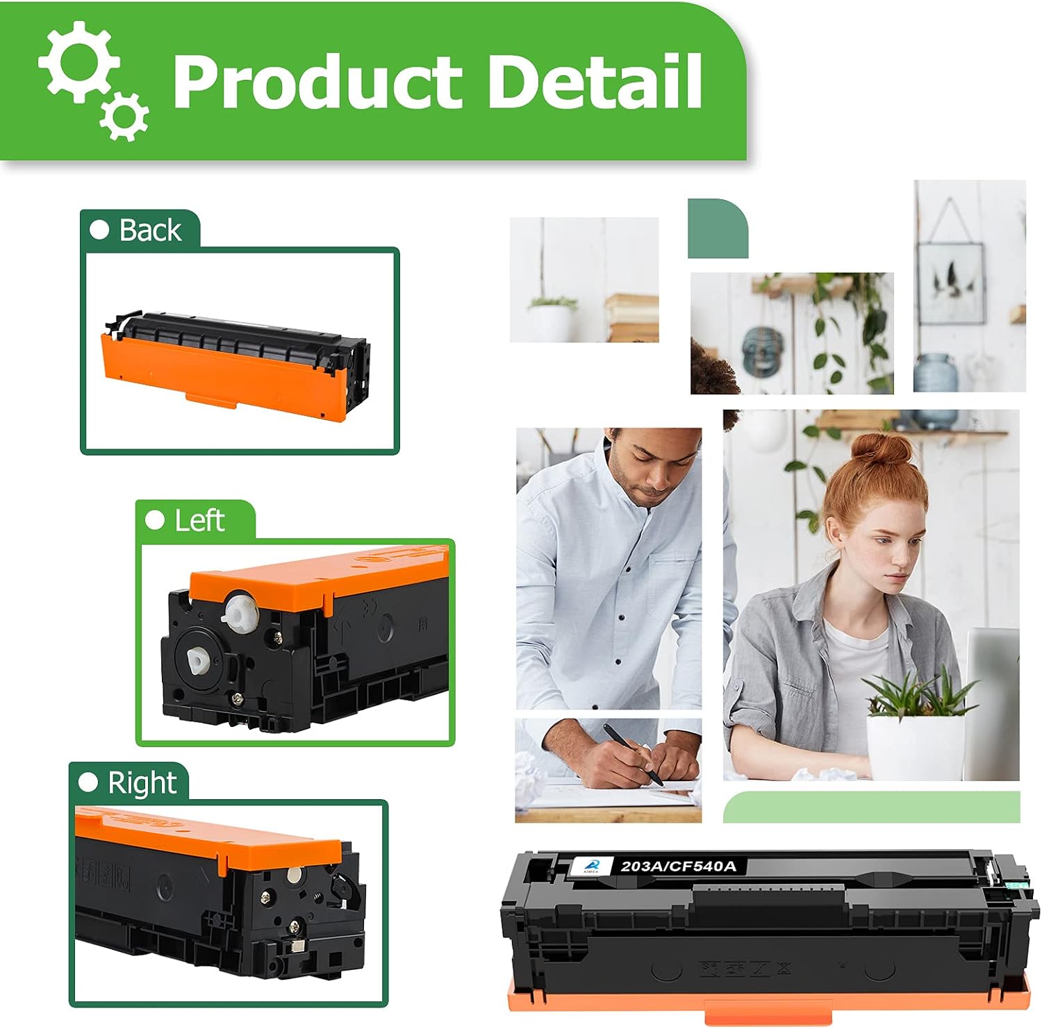 AZTECH Compatible Toner Cartridge Replacement for HP 85A CE285A (Black, 2-Packs)