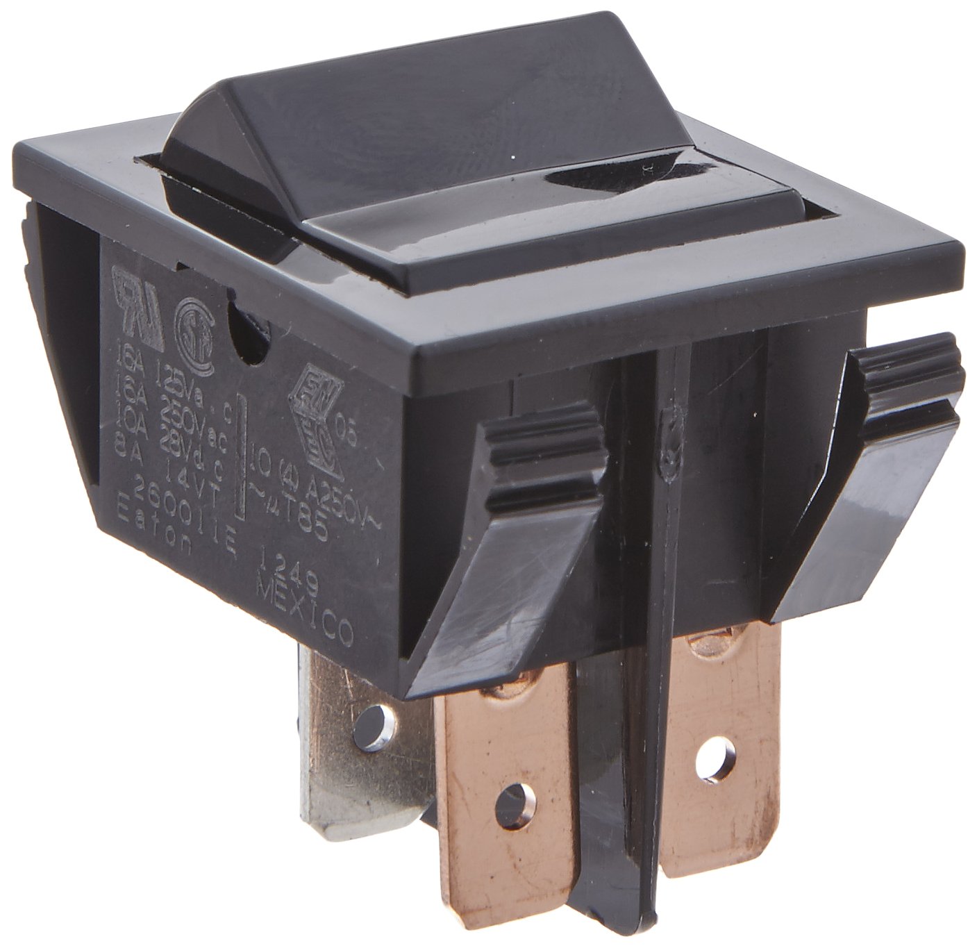 たくん。 Amazon.com: Eaton 260011E Miniature Rocker Switch, On-None-Off