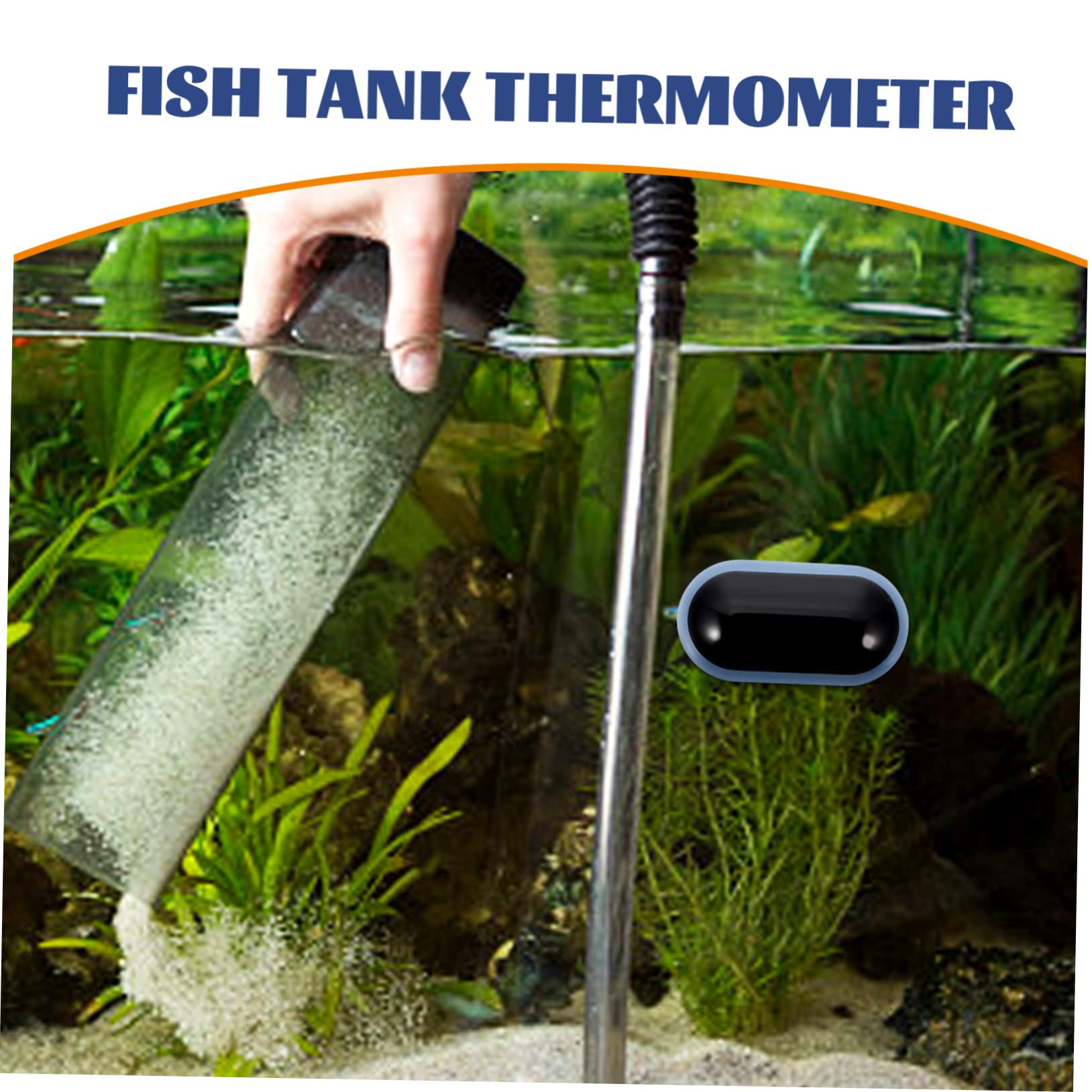 BESPORTBLE 3 Piezas termómetro de acuario instante acuario de agua termómetro acuario termometro acuario termómetro digital termómetros de agua monitor de temperatura del tanque Metal