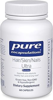 Hair/Skin/Nails Ultra Advanced Beauty Supplement - Biotin & Collagen Supplement for Healthy Hair, Strong Nails & Youthful Skin Support* - 60 Capsules