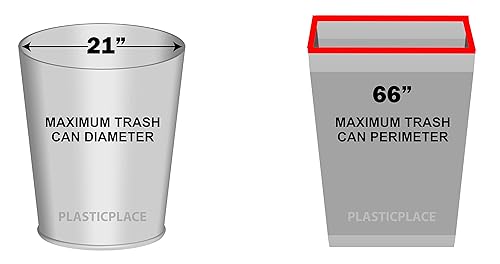 Miniatura 4 de Plasticplace - Bolsas de basura resistentes W33LDC1 de 33 galones, 1.2 mil transparentes, 100 unidades