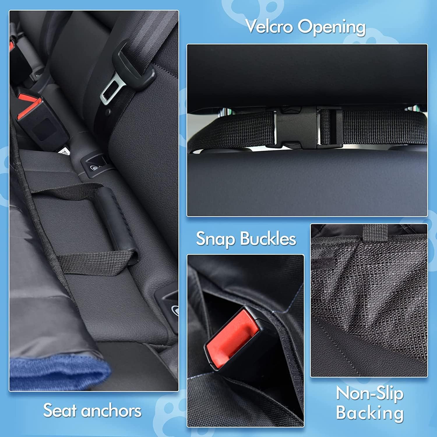Coche Manta Perros para Life 2021-2025,Protector Coche Perros Asiento Trasero Funda Perros Coche,Orange Black