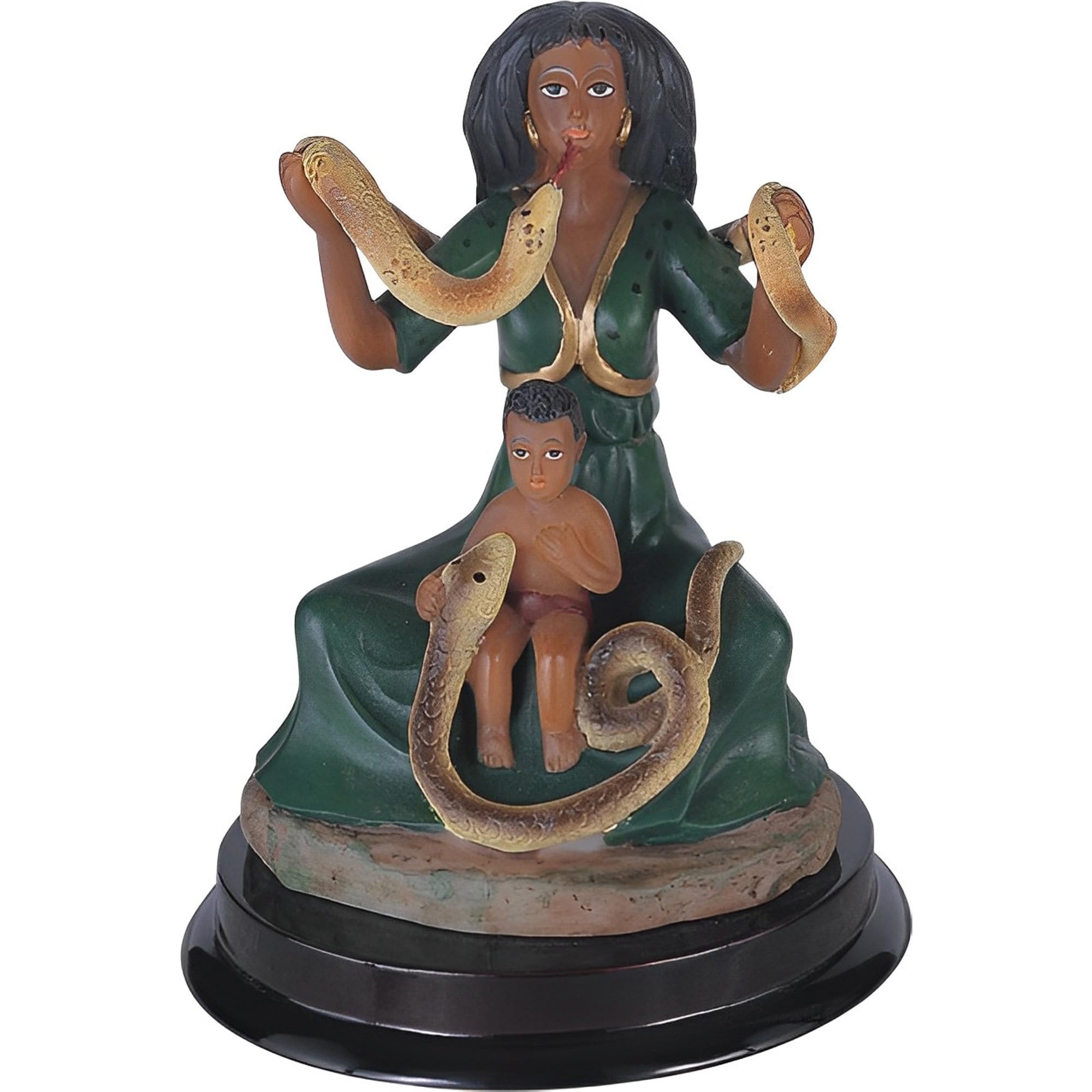 ICE ARMOR Statua di Santa Martha Dominadora da 12,7 cm di altezza, statuetta sacra decorativa per ufficio, casa, soggiorno, tavolo, regalo perfetto per la casa nuova