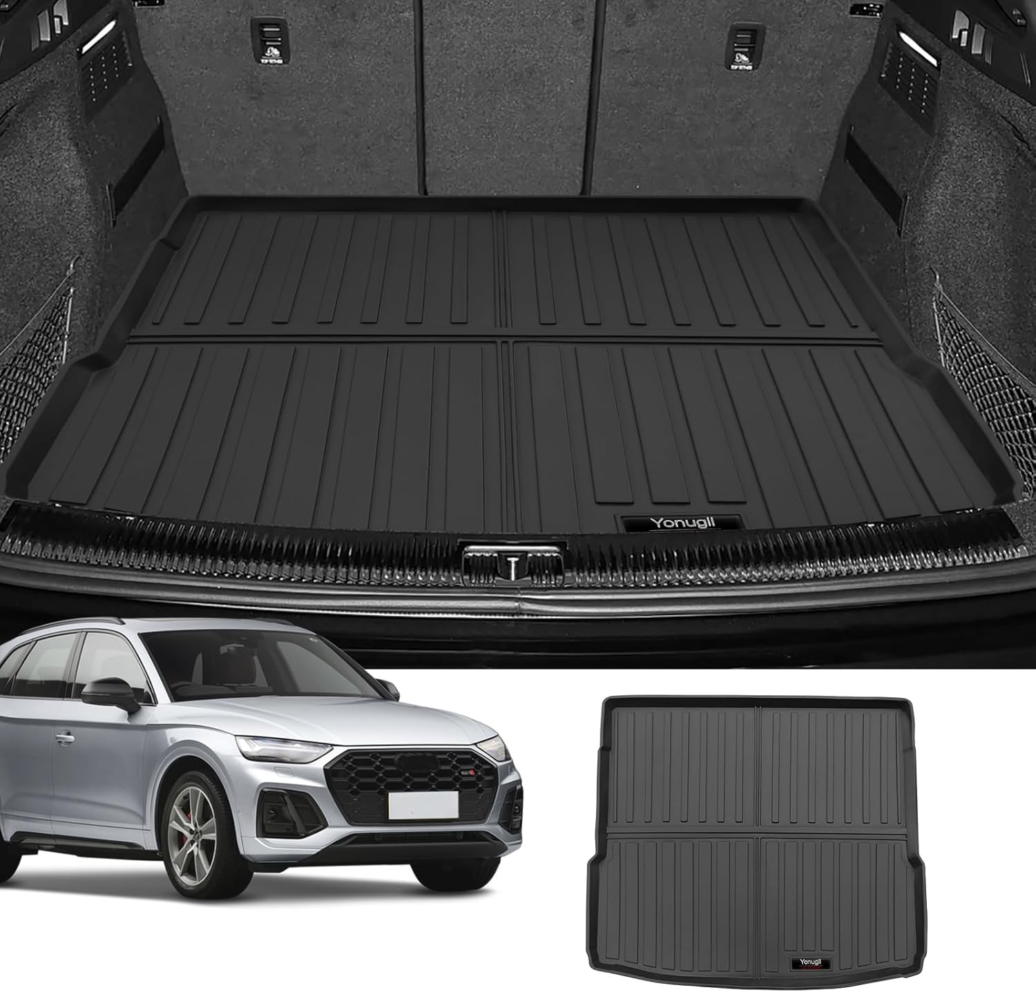 Custom for 2018-2025 Audi Q5 SQ5 Cargo Mats Trunk Liner All Weather TPE Protection Mat Accessories (for 2018-2025 Audi Q5/SQ5)