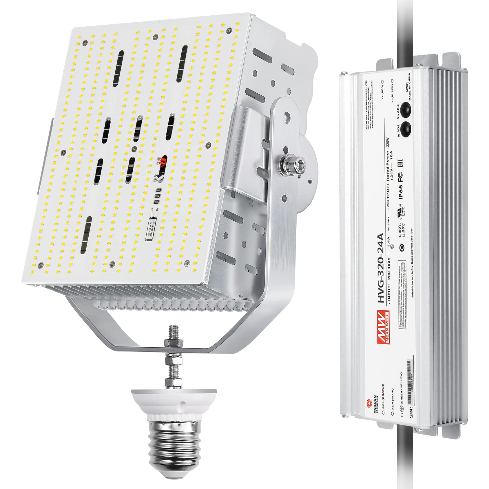 BBESTLED 300W Shoebox Retrofit Kit 480V Parking Lights 5700k E39 Mogul Base LED Retrofit Kit for Parking Lot Lights Relacement HID Fixtures ETL Listed (Input 200-480V)