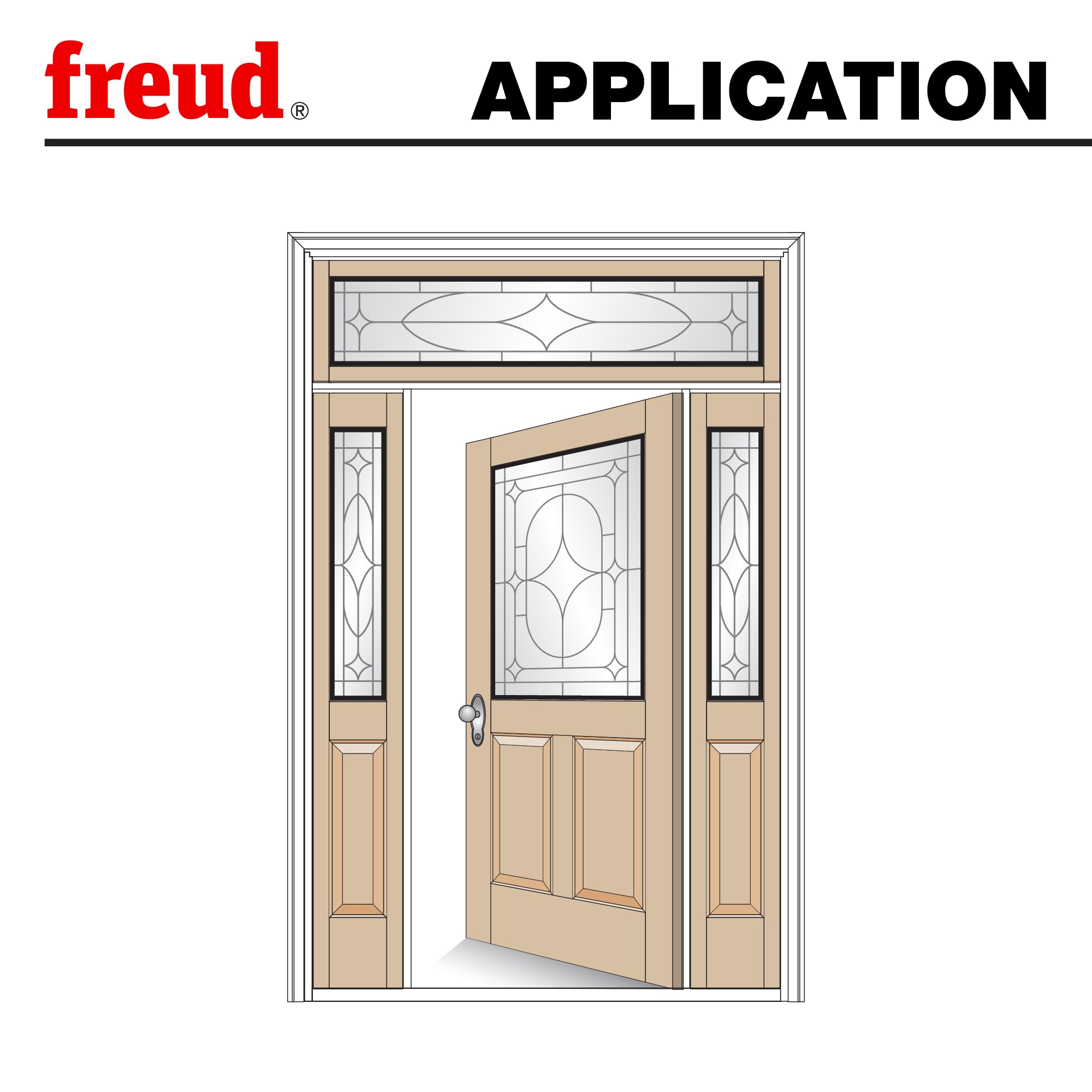 Freud 98-302 - Juego de brocas para puerta (3 piezas)