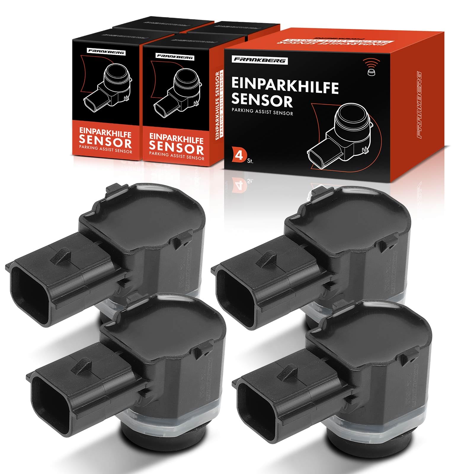 Frankberg 4 sensores de aparcamiento traseros 1911179 | Compatible con: Grand C-Max DXA/CB7 DXA/CEU, CD Mondeo V Sedán, C-Max II DXA/CB7 DXA/CEU, Furgoneta C-Max II