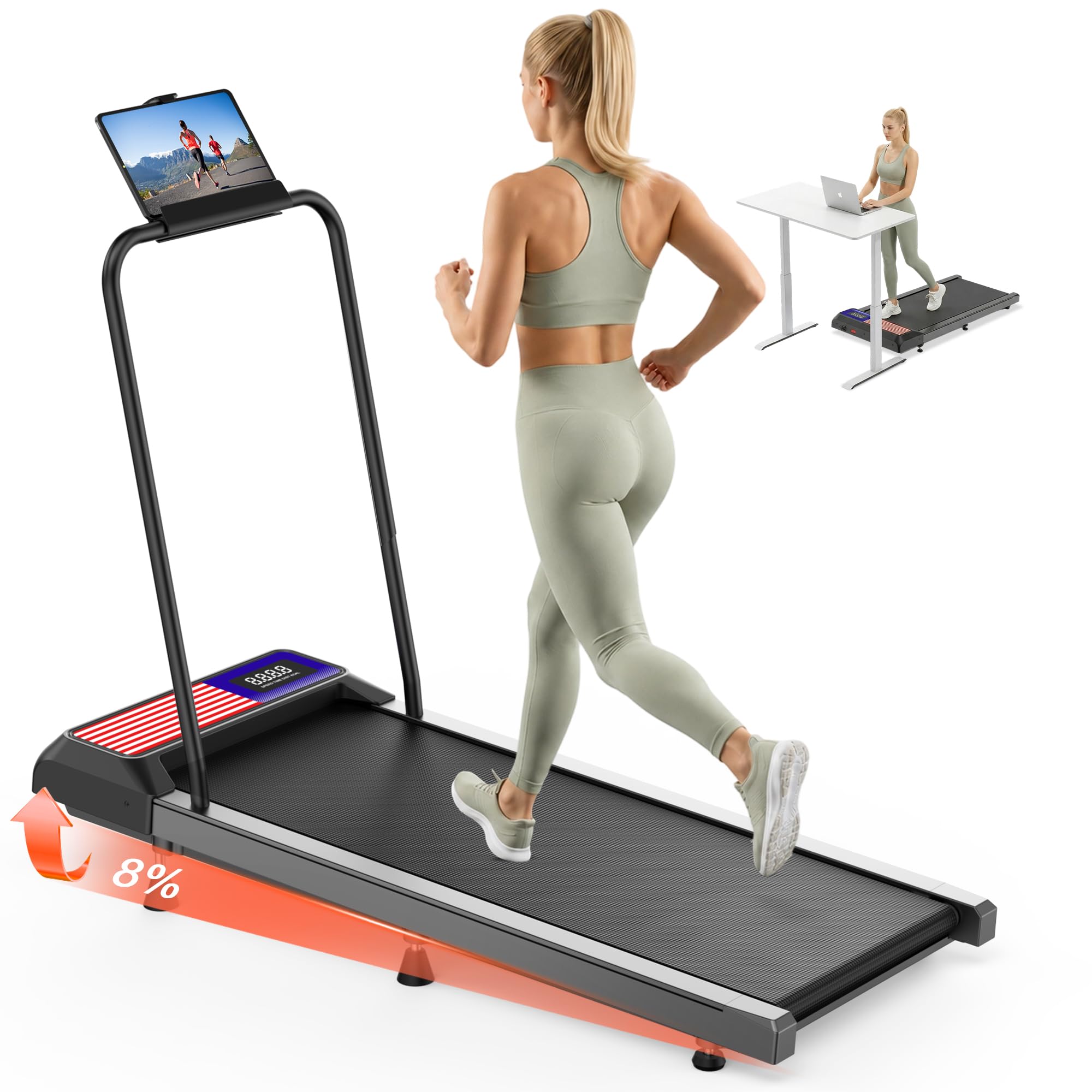 Photo 1 of Gkyet Walking Treadmill Pad with Incline