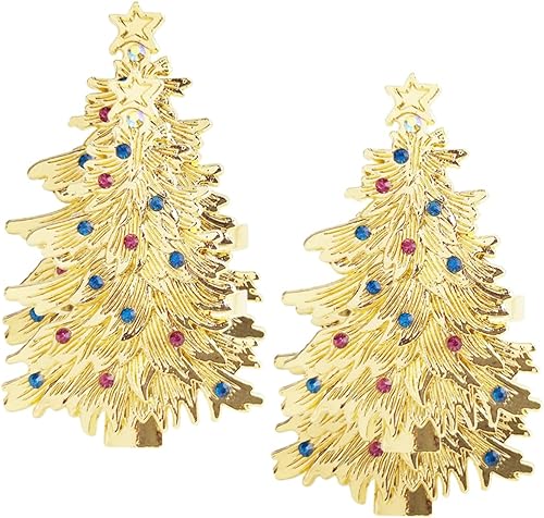 STOBOK 2pcs Christmas Tree Napkin Buckle Artificiales para Beaded Garland Decor para Mesa De Rhinestone Napkin Rings Decorative Napkin Ring Xmas disponible en Yaxa Colombia