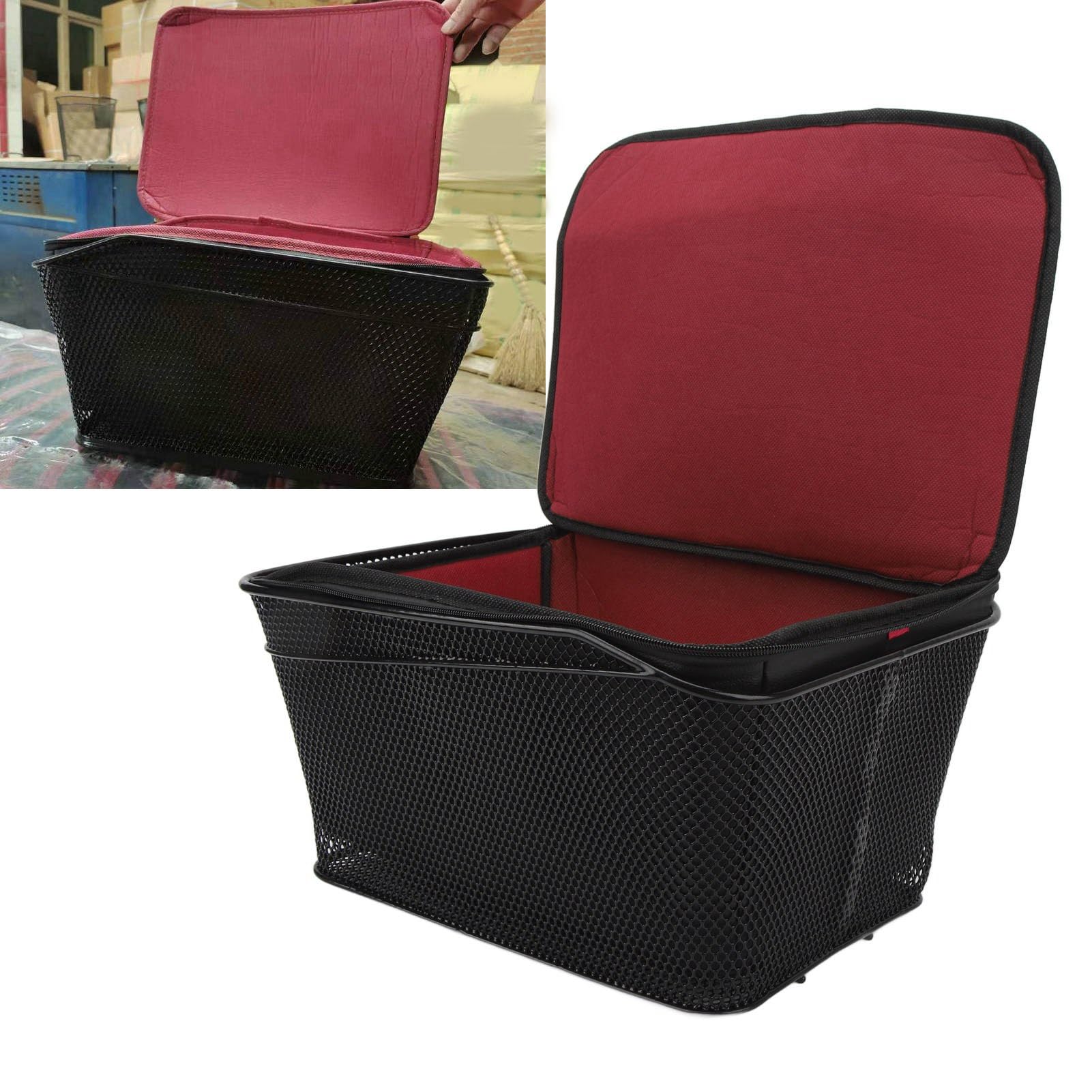 Capacità Cestino Bici Posteriore Cestino Bici Posteriore Capacità 20l Capacità 20kg Cuscinetto Borsa Portaoggetti Impermeabile Borsa Portaoggetti per Cestino Posteriore