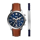 Men's Neutra Quartz Stainless Steel and Leather Chronograph Watch