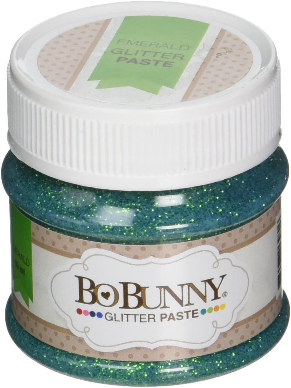 Double Dot Glitter Paste 50ml, Emerald