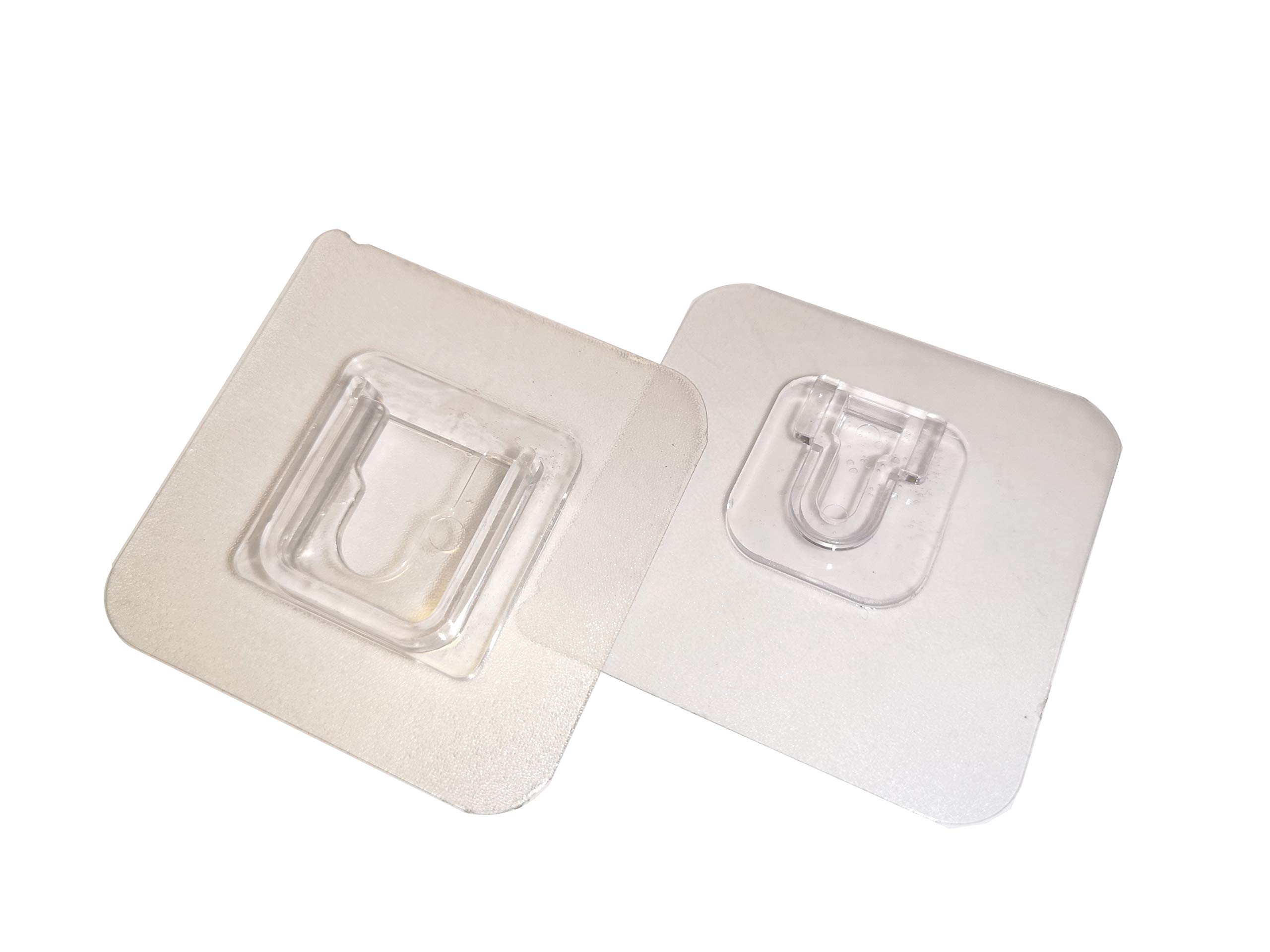 Adhesive Hooks - Heavy-Duty Picture Hanging Magic Hooks Double-Side Waterproof Sticky Hooks 8Pairs - Reusable Hook