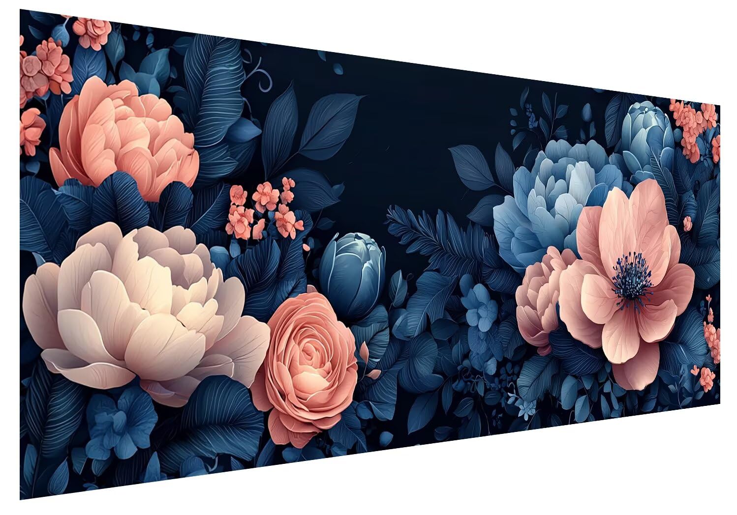 Blume Diamond Painting Groß XXL 150x60cm, Basteln Erwachsene Diamond Painting Set, 5D DIY Anlage Diamant Paintings Bilder Erwachsene, Diamond-painting Set mit Zubehör für Zimmer Deko Geschenke F-13